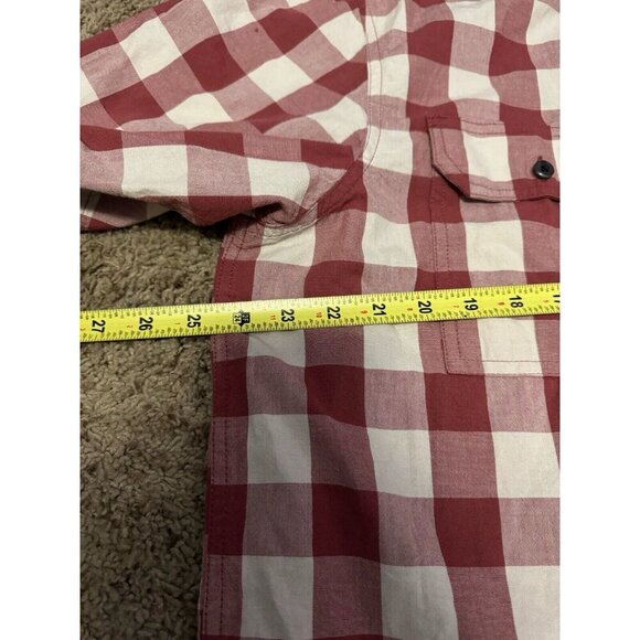 CARHARTT Loose Fit Short Sleeve Button up Shirt Buffalo Print LARGE TALL Western - Picture 9 of 9